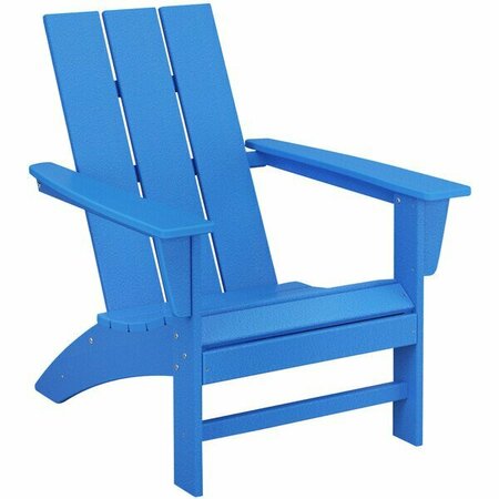 POLYWOOD AD420PB Pacific Blue Modern Adirondack Chair 633AD420PB